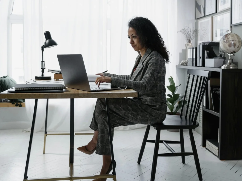 Person working at desk